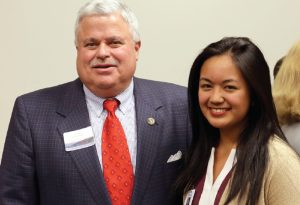 Sen. Apodaca with Minority Medical Mentoring Program Intern Vanna Labi, who intends to pursue at MD/MPH dual degree.