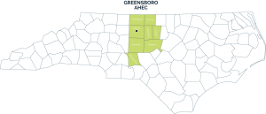 Greensboro AHEC service area