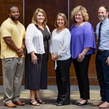 Tammy Yount, center, and her practice support team members.