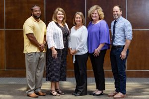 Tammy Yount, center, and her practice support team members.